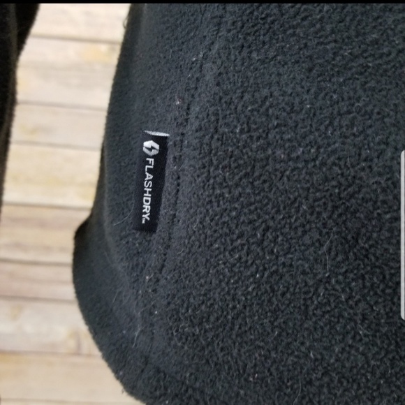 Northface Black Fleece Zip Up Jacket Flashdry - Picture 6 of 8